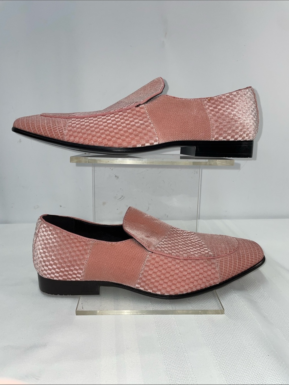 STACY ADAMS MENS SHAPSHAW VELOUR LOAFERS FTL-05-110